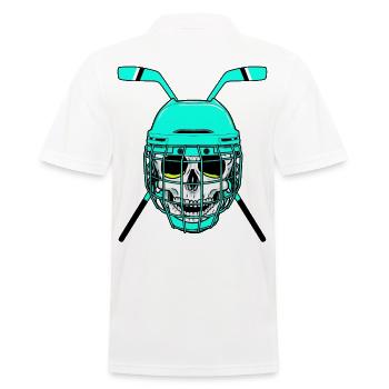 Joueur de hockey hockey hockey sur glace rondelle club sportif - Polo Homme - blanc - Dos - Kai (181cm)