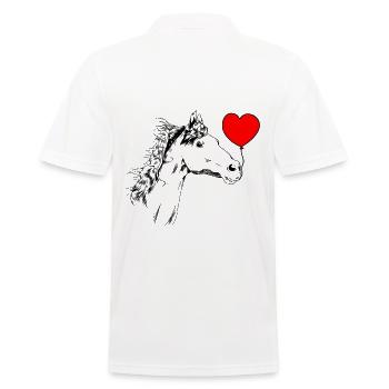 Horse birthday congratulations winner rider pony - Men's Polo Shirt - white - Back - Kai (181cm)