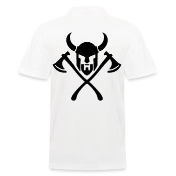 2reborn vikings viking walhalla valhalla warrior - Men's Polo Shirt - white - Back - Kai (181cm)