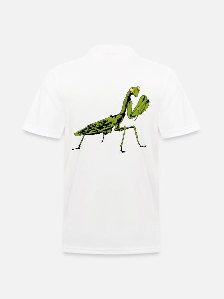 Insecte insecte mante religieuse amoureux de la nature - Polo Homme - blanc