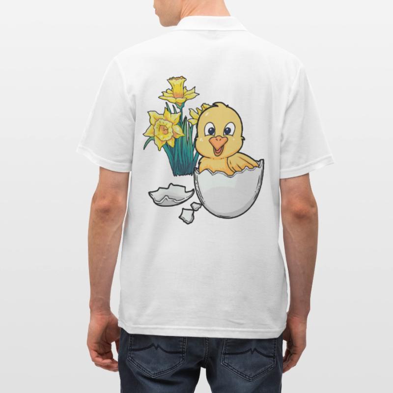 Joyeux Easter Chicks Easter Egg Kids Bébé Chick Egg Egg Polo Homme