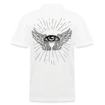 Dieu Jésus Mort Funérailles Deuil au-delà du ciel - Polo Homme - blanc - Dos - Kai (181cm)