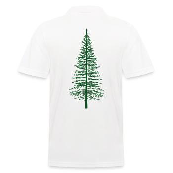 Sapin forêt arbre sauvage nature bois - Polo Homme - blanc - Dos - Kai (181cm)
