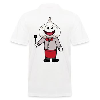 Chef Chef Chef Fantaisie Chef Ail - Polo Homme - blanc - Dos - Kai (181cm)