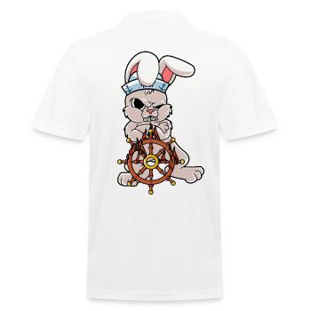 Timonier maritime Marin Lapin Nautique Feu Ahoy - Polo Homme - blanc - Dos - Kai (181cm)