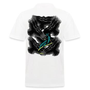Plumes ailes mort Corbeaux Au-delà de la tristesse - Polo Homme - blanc - Dos - Kai (181cm)