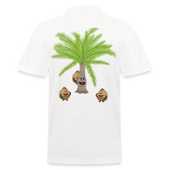 Cocotiers Noix Noix Botanique - Polo Homme - blanc - Dos - Kai (181cm)