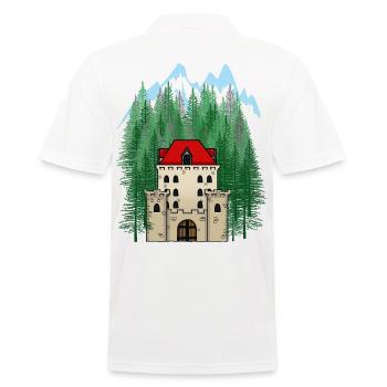 Château Historique Moyen Age Forteresse Maison du Château - Polo Homme - blanc - Dos - Kai (181cm)