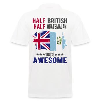Moitié britannique moitié guatémaltèque - Polo Homme - blanc - Dos - Kai (181cm)