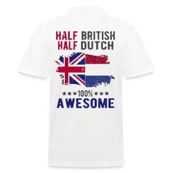Moitié britannique moitié néerlandais - Polo Homme - blanc - Dos - Kai (181cm)