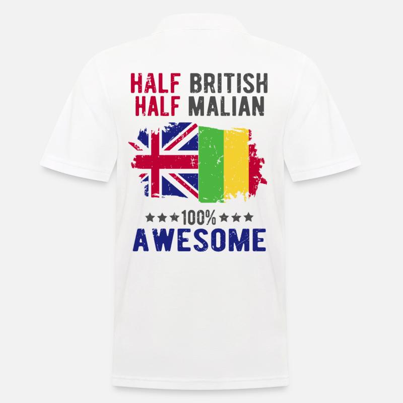 Half British Half Malians - Men's Polo Shirt - white