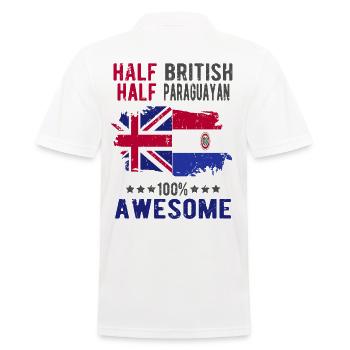 Moitié britannique moitié paraguayen - Polo Homme - blanc - Dos - Kai (181cm)