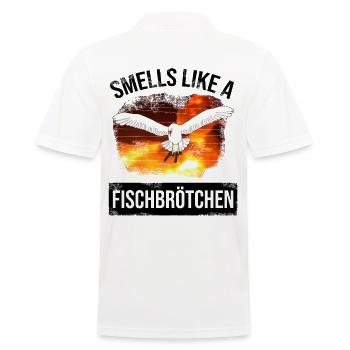 Seagull chasse poisson rouleau - mouette nord allemand moin - Polo Homme - blanc - Dos - Kai (181cm)