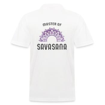 Maître de Shavasana - Polo Homme - blanc - Dos - Kai (181cm)