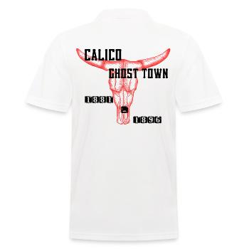 Calico Ghost Town - Men's Polo Shirt - white - Back - Kai (181cm)
