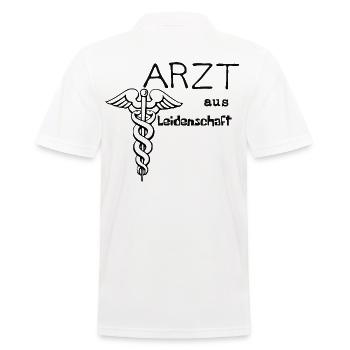 A passionate doctor - Men's Polo Shirt - white - Back - Kai (181cm)