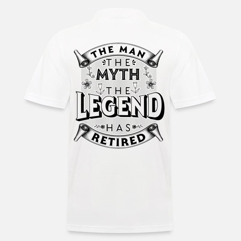 The Legend has Retired - Männer Poloshirt - Weiß