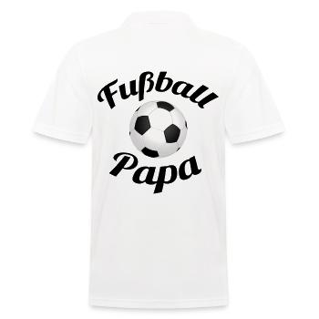 Fußball Papa Fußball Papi Fussball Vater - Männer Poloshirt - Weiß - Hinten - Kai (181cm)
