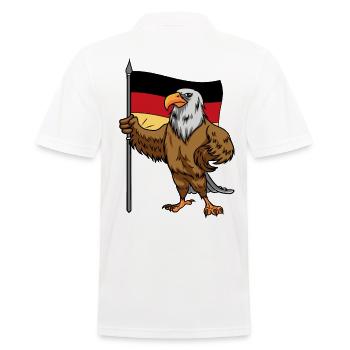 Eagle Bird Allemagne Pays du drapeau UE Europe - Polo Homme - blanc - Dos - Kai (181cm)