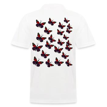 Papillons Insectes Insectes Papillon - Polo Homme - blanc - Dos - Kai (181cm)