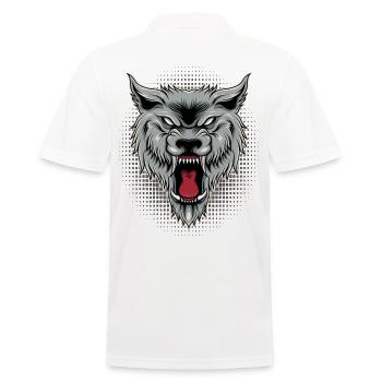 Loup sauvage | Meute de loups - Polo Homme - blanc - Dos - Kai (181cm)