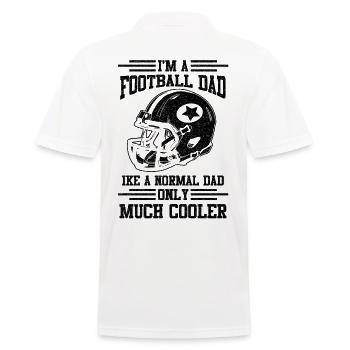 American Football papa papa cadeau de la fête des pères - Polo Homme - blanc - Dos - Kai (181cm)