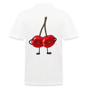 Fruits Fruits Fruits tropicaux Fruits Fantasy cerises - Polo Homme - blanc - Dos - Kai (181cm)
