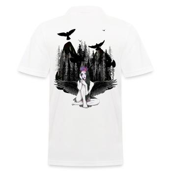 Fantasy Horror Halloween Vampir Engel Dark - Männer Poloshirt - Weiß - Hinten - Kai (181cm)