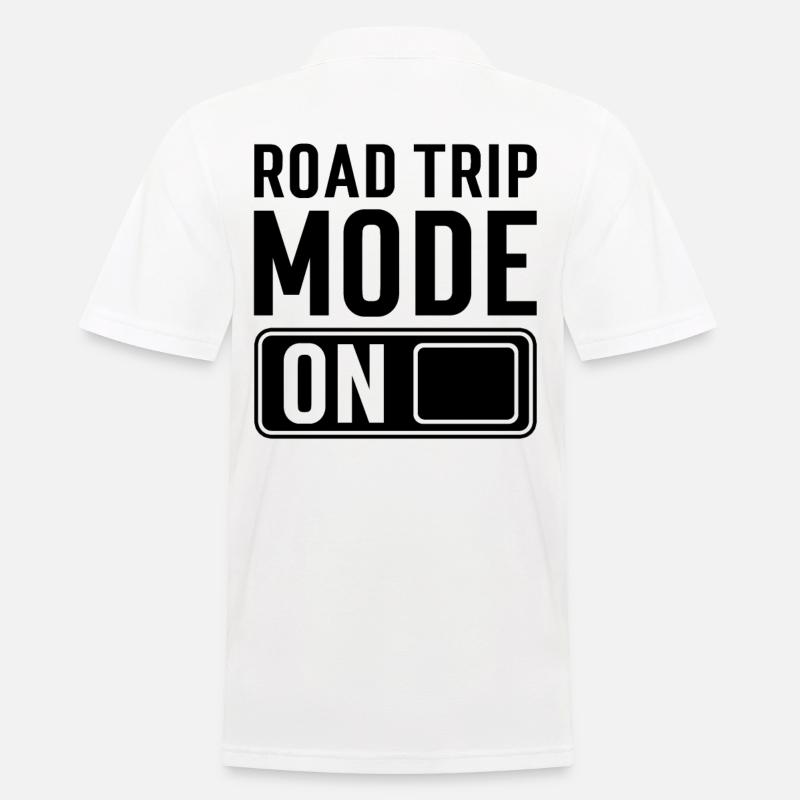 Roadtrip Spruch - Männer Poloshirt - Weiß
