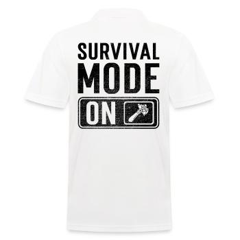 Mode Survie activé - Polo Homme - blanc - Dos - Kai (181cm)