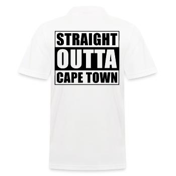 Straight outta Le Cap - Polo Homme - blanc - Dos - Kai (181cm)