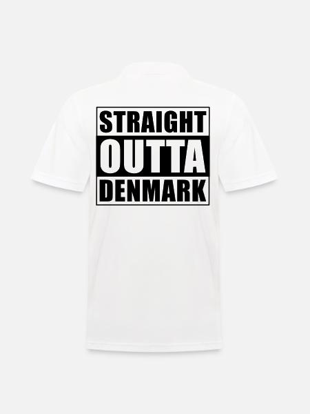 Straight outta Denmark - Men's Polo Shirt - white