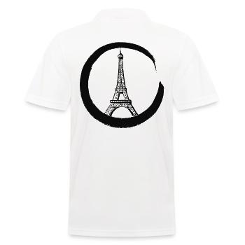 Tour Eiffel de Paris - Polo Homme - blanc - Dos - Kai (181cm)