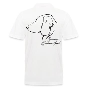 BAVARIAN MOUNTAIN HOUND Profiel Honden Hond Wilsigns - Mannen poloshirt - wit - Achter - Kai (181cm)