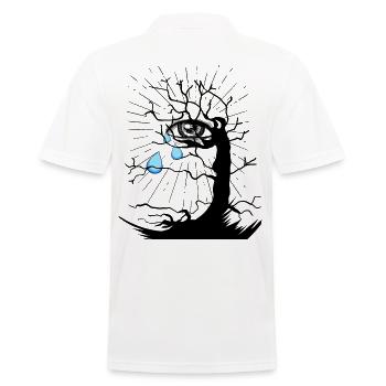 Dépression Deuil Larmes Déprimé au-delà de la mort - Polo Homme - blanc - Dos - Kai (181cm)
