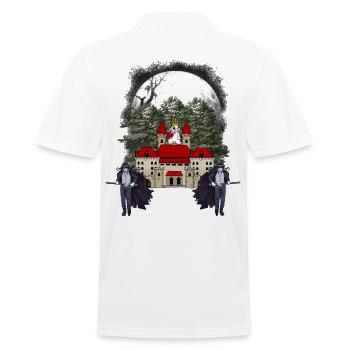 Château Médiéval Fantastique Conte De Fées Personnage De Conte De Fées - Polo Homme - blanc - Dos - Kai (181cm)
