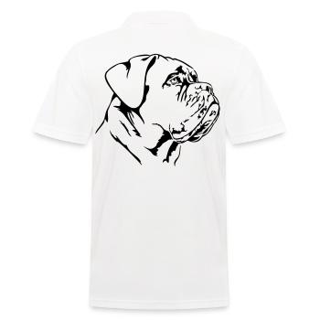 DOGUE DE BORDEAUX - Bordeaux Dogue Allemand Wilsigns - Polo Homme - blanc - Dos - Kai (181cm)
