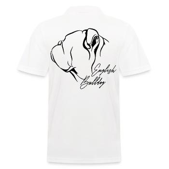 DEUTSCH BULLDOG Profil Chiens Chien Wilsigns - Polo Homme - blanc - Dos - Kai (181cm)