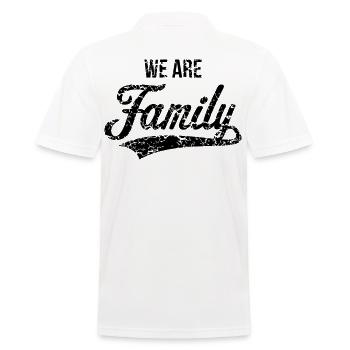 Nous sommes une famille (Famille Père Mère / Vintage / B) - Polo Homme - blanc - Dos - Kai (181cm)