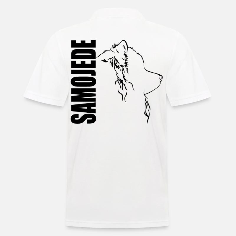 SAMOJEDE Profil Chiens Chien Wilsigns - Polo Homme - blanc
