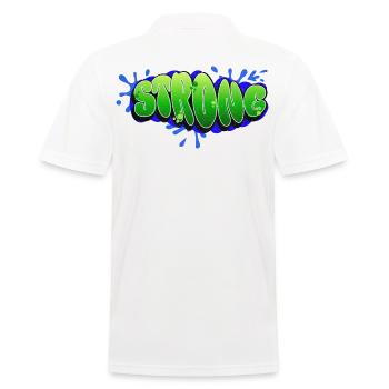 STRONG – Graffiti Schriftzug für Stärke & Mindset - Polo Homme - blanc - Dos - Kai (181cm)