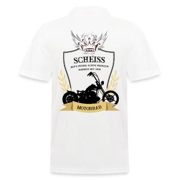 Fuck real princes on horseback - Men's Polo Shirt - white - Back - Kai (181cm)