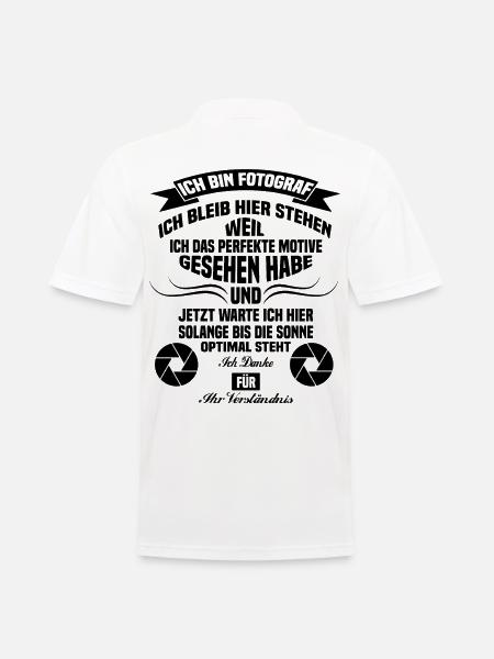 Fotograf fotografieren - Männer Poloshirt - Weiß