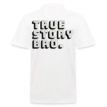histoire vraie frère - Polo Homme - blanc - Dos - Kai (181cm)