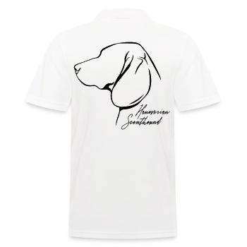 HANOVERIAN SCENTHOUND Profil Chiens Wilsigns - Polo Homme - blanc - Dos - Kai (181cm)