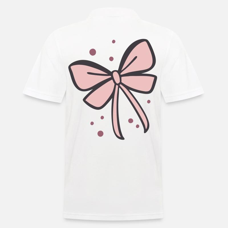 Schleife Geschenkschleife - Männer Poloshirt - Weiß