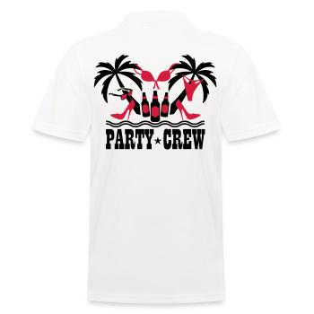 18 Party Crew Insel Urlaub Sex Boys Girls on Tour - Männer Poloshirt - Weiß - Hinten - Kai (181cm)