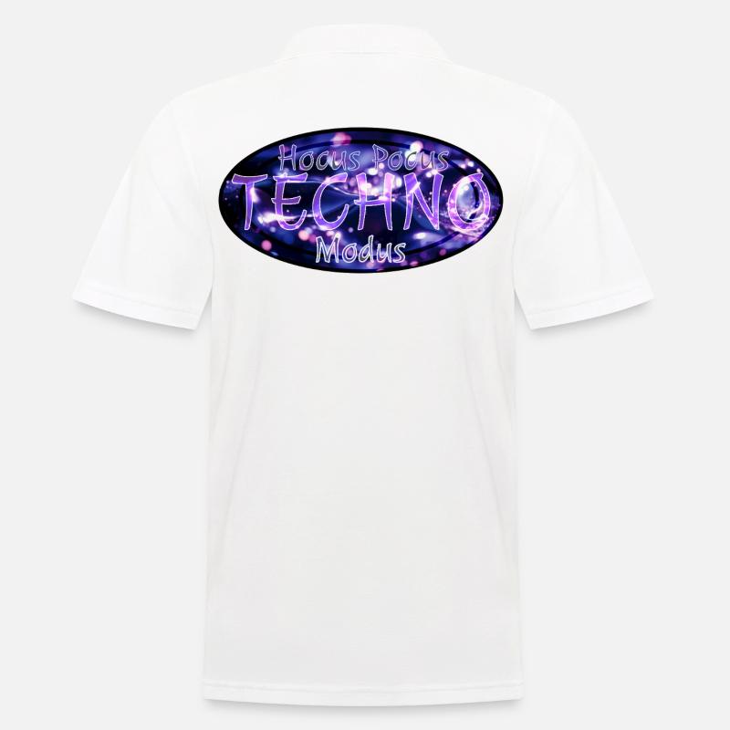 Hocus Pocus Techno Mode - Men's Polo Shirt - white