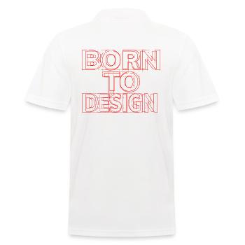 ARCHITECT GIFT IDEA - Männer Poloshirt - Weiß - Hinten - Kai (181cm)