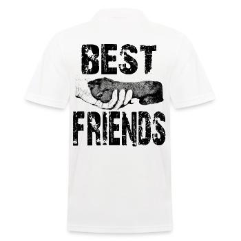 Amateurs de chiens, chiens aiment, amis de chien, chien, chiens - Polo Homme - blanc - Dos - Kai (181cm)